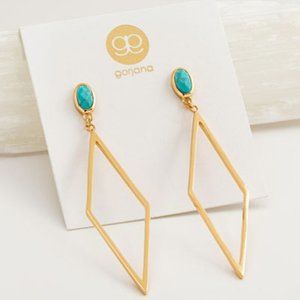 Gorjana Dez Turquoise Drop Earrings